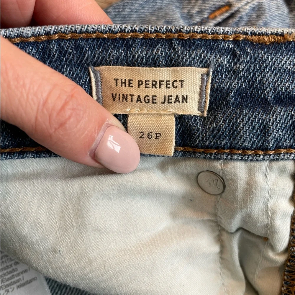 Madewell petite perfect vintage jeans size 26 - Picture 2 of 3